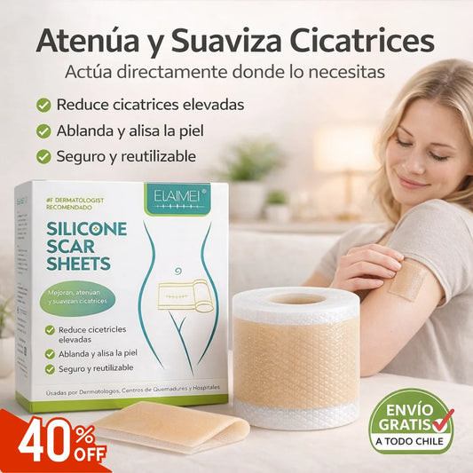 ROLLO DE CINTA DE SILICONA - Mejora la apariencia de tus cicatrices