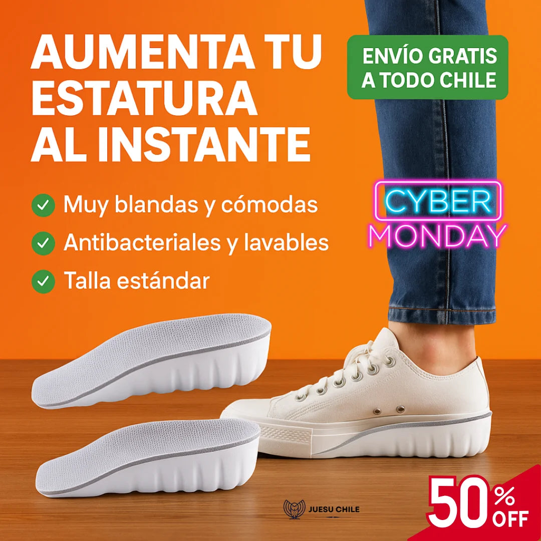 Plantilla para relajar los pies - Estatura Instantáneo – Gana hasta 7 cm