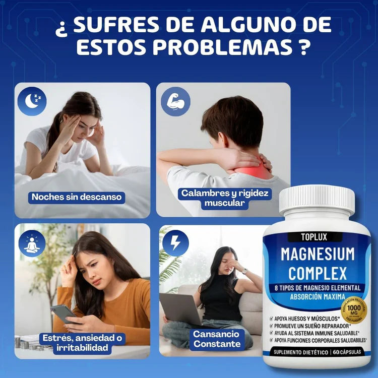 Magnesio Complex 8 formas de magnesio – Recuperación Muscular y Energía