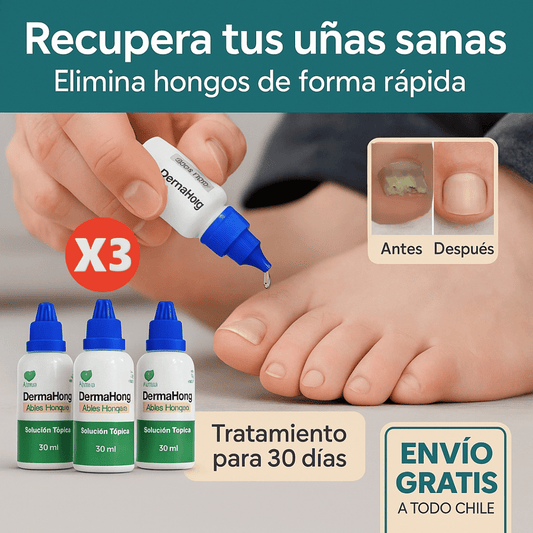Tratamiento Mensual DermaHong-  Dile adiós a los hongos y recupera tu confianza