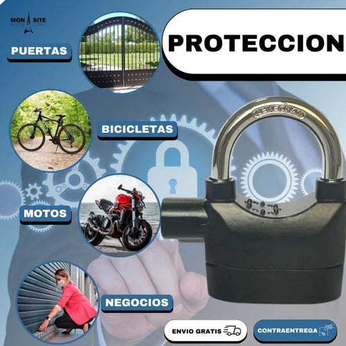 Candado Anti Robo con Alarma - Evita intentos de robo al instante