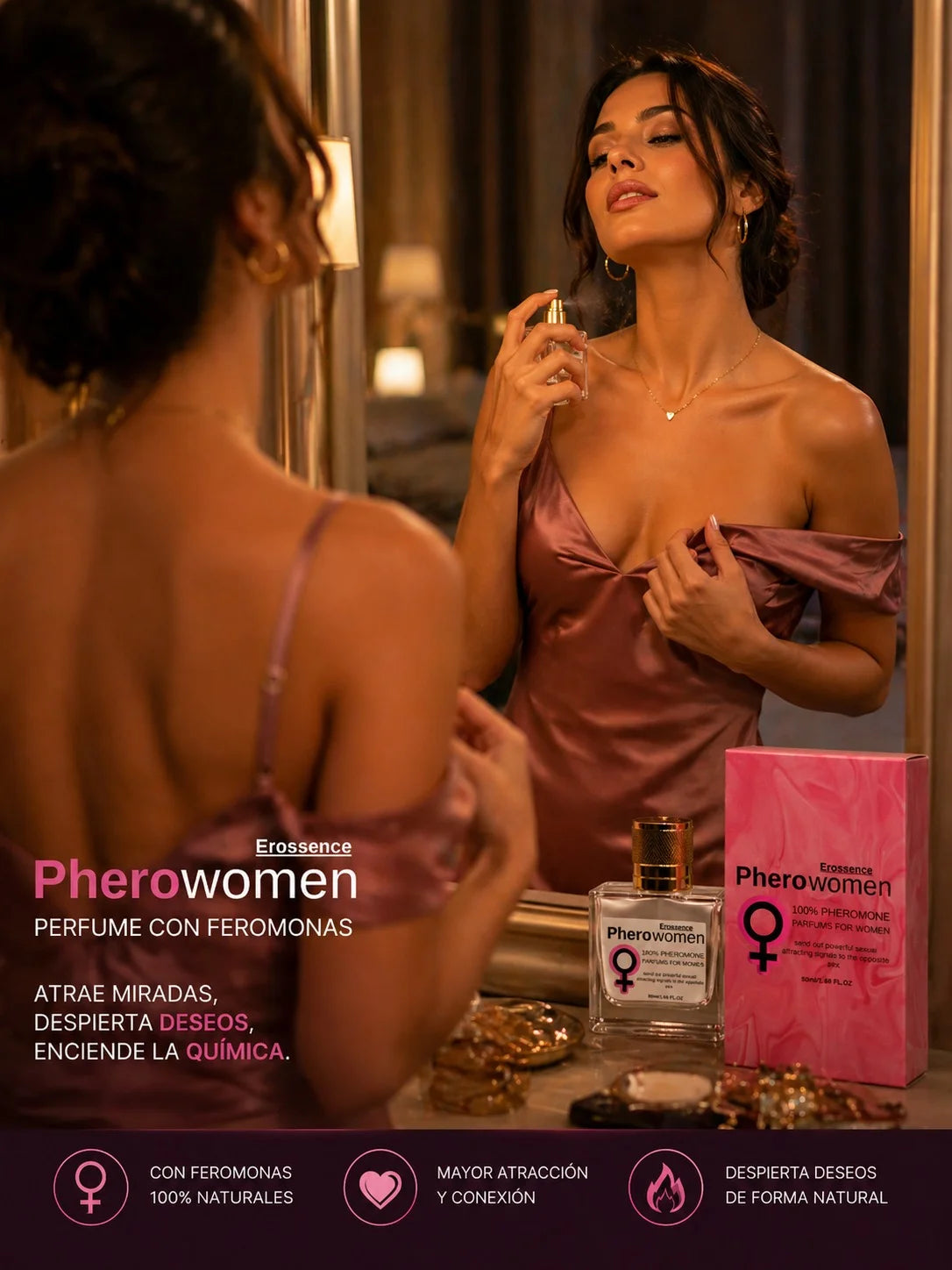 Fragancia con Feromonas para Mujer – Presencia irresistible en cada interacción