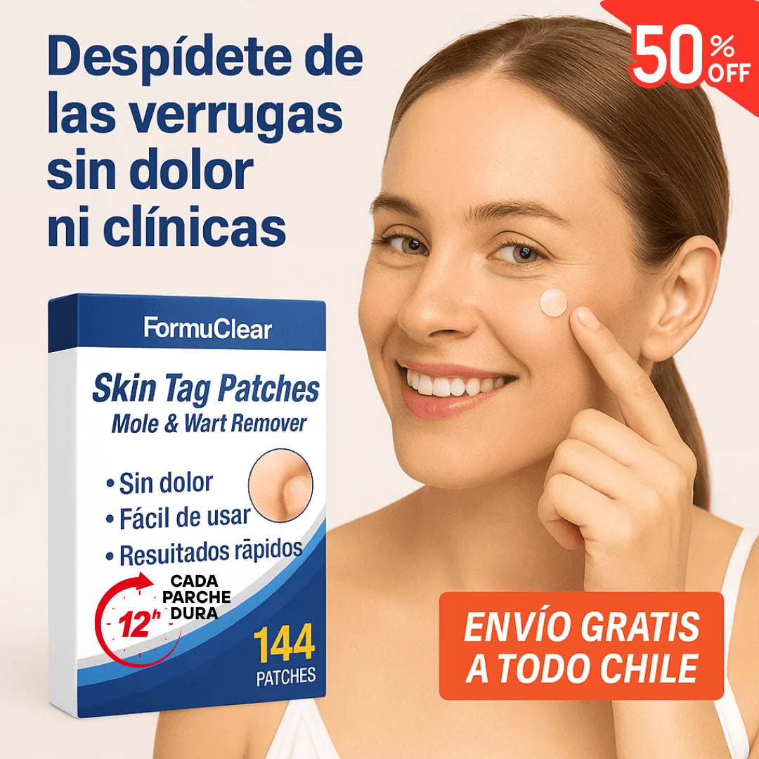 FormuClear Parches – Remueve Verrugas Fácil – Recupera tu confianza sin dolor en casa